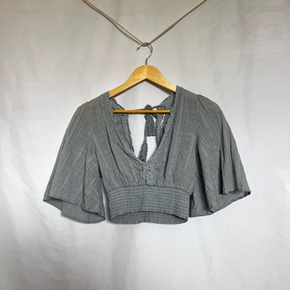 Boutique Boho Flowy Crop Top